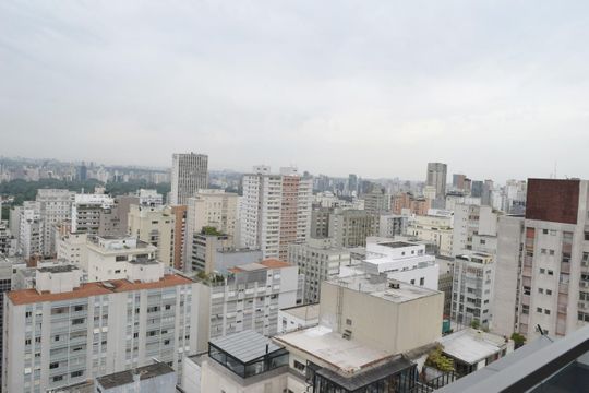 Vista rooftop de kitnet/studio para alugar com 1 quarto, 22m² em Jardim Paulista, São Paulo