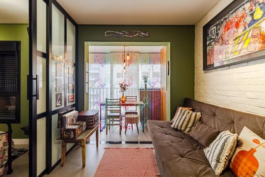 Sala de apartamento à venda com 1 quarto, 40m² em Pinheiros, São Paulo