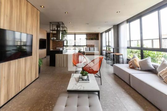 Área comum de kitnet/studio para alugar com 1 quarto, 26m² em Vila Buarque, São Paulo