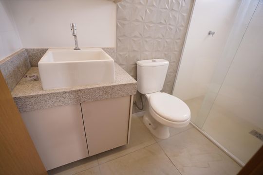 Banheiro do Quarto 3 de apartamento à venda com 2 quartos, 61m² em Setor Marista, Goiânia