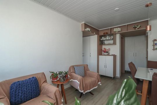 Sala de apartamento à venda com 1 quarto, 42m² em Jardim Dona Leopoldina, Porto Alegre