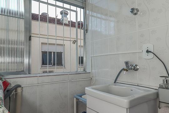 Cozinha de apartamento à venda com 1 quarto, 42m² em Jardim Dona Leopoldina, Porto Alegre