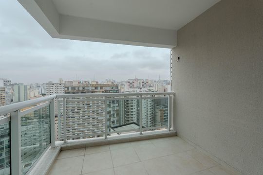 Sacada de apartamento à venda com 1 quarto, 42m² em Bela Vista, São Paulo