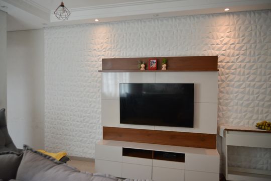 Sala de apartamento à venda com 3 quartos, 138m² em Vila Pires, Santo André
