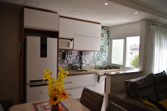 Cozinha de apartamento à venda com 3 quartos, 138m² em Vila Pires, Santo André