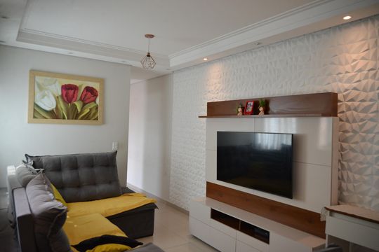 Sala de apartamento à venda com 3 quartos, 138m² em Vila Pires, Santo André