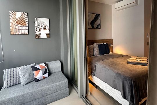 varanda de kitnet/studio à venda com 1 quarto, 24m² em Perdizes, São Paulo