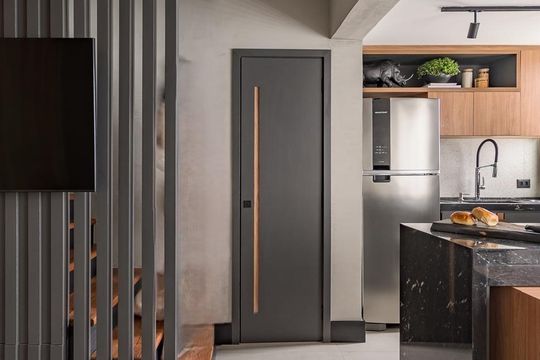 Sala de apartamento para alugar com 1 quarto, 55m² em Santo Amaro, São Paulo