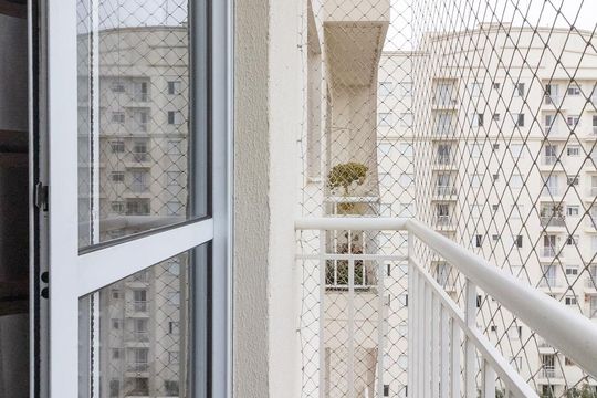 Varanda da Sala de apartamento à venda com 2 quartos, 47m² em Jardim Cotinha, São Paulo