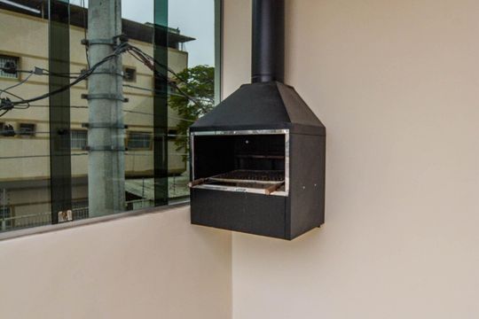 Varanda gourmet de apartamento à venda com 2 quartos, 123m² em Jardim Stetel, Santo André