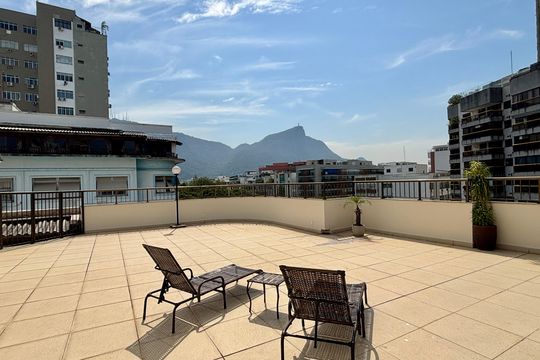 Vista da Área comum de apartamento para alugar com 2 quartos, 66m² em Leblon, Rio de Janeiro