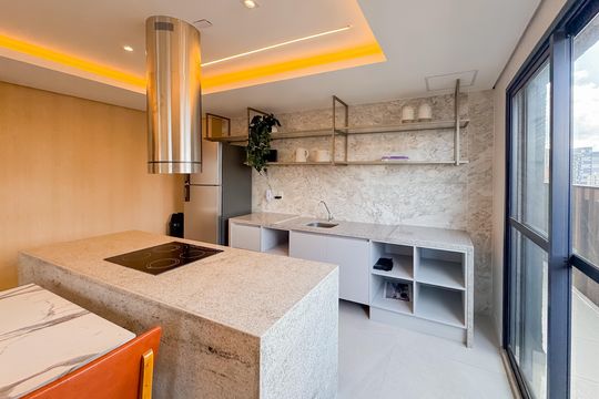 Espaço Gourmet de kitnet/studio para alugar com 1 quarto, 24m² em Vila Mariana, São Paulo