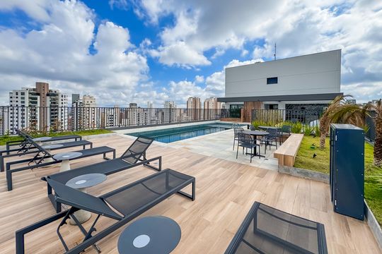 Piscina - Rooftop de kitnet/studio para alugar com 1 quarto, 24m² em Vila Mariana, São Paulo