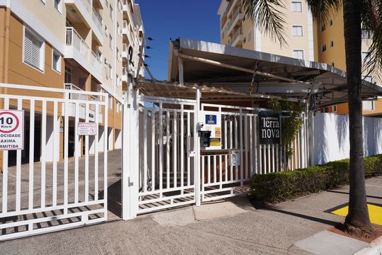 Fachada da Portaria de apartamento para alugar com 3 quartos, 82m² em Vila Omar, Americana