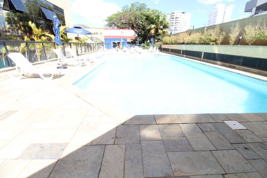 Área comum - Piscina de apartamento para alugar com 1 quarto, 60m² em Jardim Sao Dimas, São José dos Campos
