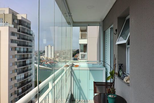 Varanda de apartamento para alugar com 2 quartos, 56m² em Baeta Neves, São Bernardo do Campo