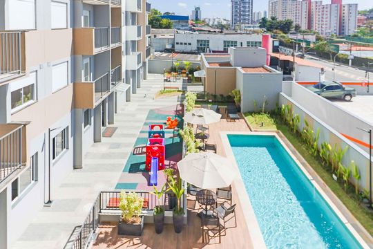 Varanda de kitnet/studio à venda com 2 quartos, 37m² em Vila Butantã, São Paulo