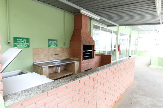 Área comum - Churrasqueira de apartamento para alugar com 2 quartos, 43m² em Bosque dos Eucaliptos, São José dos Campos