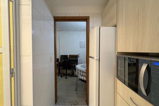 Cozinha de apartamento à venda com 2 quartos, 55m² em Parque Oratório, Santo André