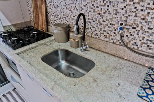 Cozinha de apartamento à venda com 2 quartos, 57m² em Lauzane Paulista, São Paulo