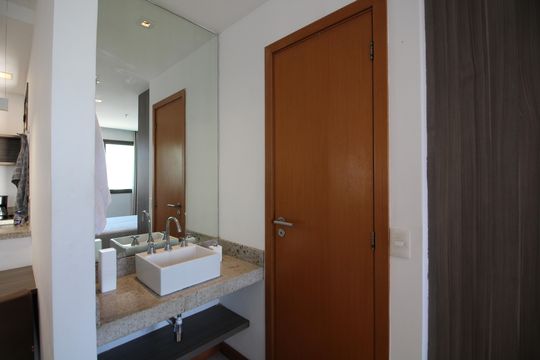 Banheiro de kitnet/studio para alugar com 1 quarto, 38m² em Jacarepaguá, Rio de Janeiro