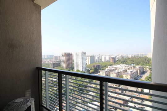 Varanda de kitnet/studio para alugar com 1 quarto, 38m² em Jacarepaguá, Rio de Janeiro