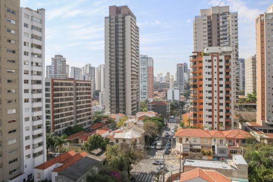 Vista da Sacada de kitnet/studio para alugar com 1 quarto, 25m² em Perdizes, São Paulo