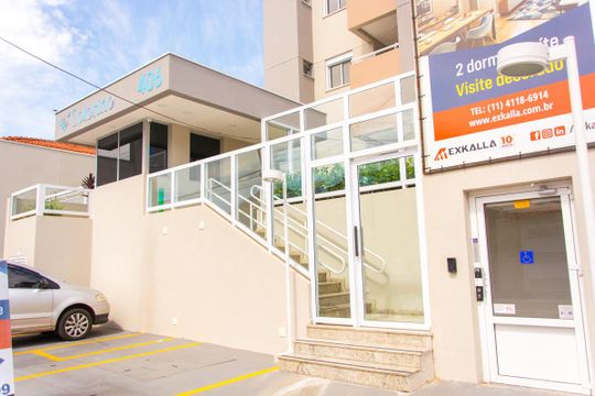 Fachada de apartamento à venda com 2 quartos, 55m² em Vila Tibiriçá, Santo André
