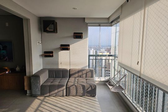 Varanda gourmet de apartamento à venda com 2 quartos, 91m² em Vila Andrade, São Paulo