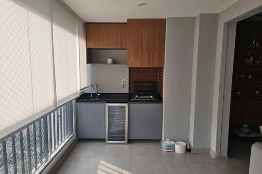 Varanda gourmet de apartamento à venda com 2 quartos, 91m² em Vila Andrade, São Paulo