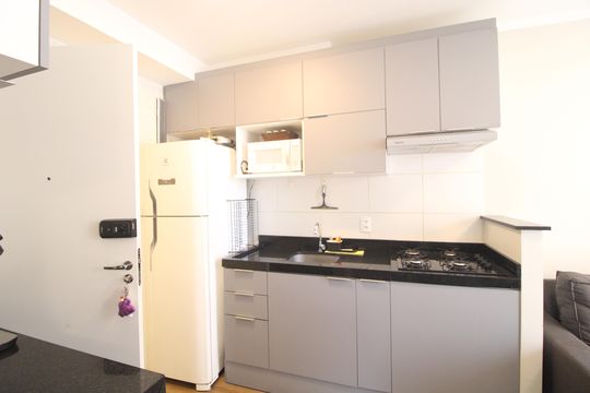 Cozinha de apartamento à venda com 1 quarto, 35m² em Socorro, São Paulo
