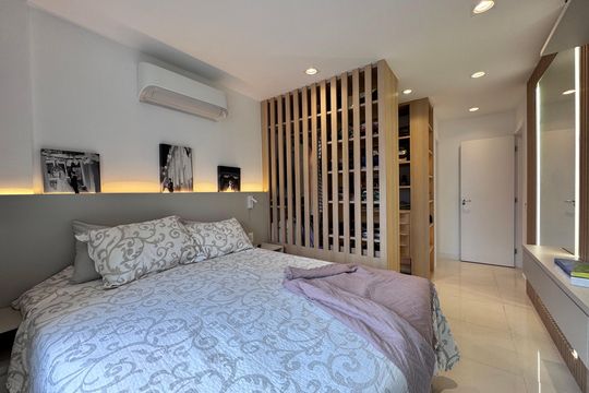 Suíte 1 Master de apartamento à venda com 4 quartos, 220m² em Recreio dos Bandeirantes, Rio de Janeiro