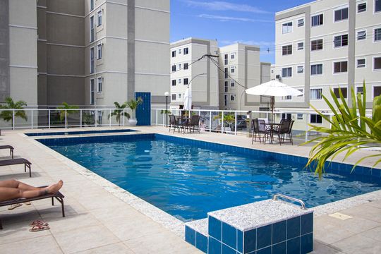 Área comum - Piscina de apartamento para alugar com 2 quartos, 42m² em Vila Lage, São Gonçalo