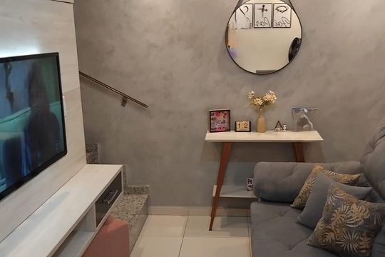 Sala de casa de condomínio à venda com 2 quartos, 65m² em Ponte Rasa, São Paulo