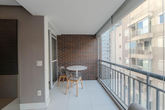 Sacada de apartamento à venda com 2 quartos, 59m² em Bela Vista, São Paulo
