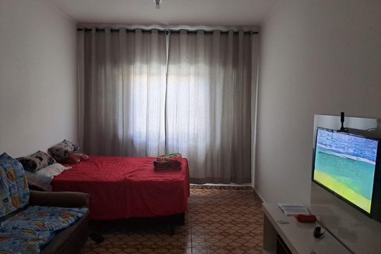 Sala e Quarto de apartamento para alugar com 1 quarto, 39m² em Boqueirão, Praia Grande