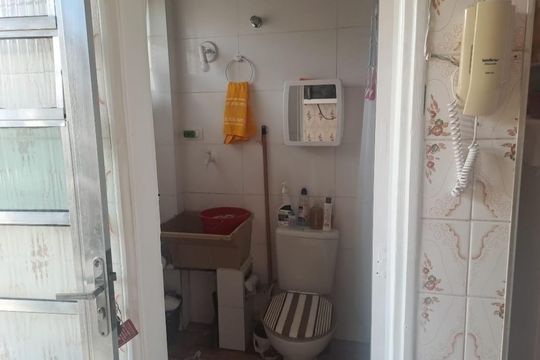 Banheiro e Área de Serviço de apartamento para alugar com 1 quarto, 39m² em Boqueirão, Praia Grande