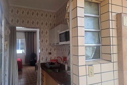 Cozinha de apartamento para alugar com 1 quarto, 39m² em Boqueirão, Praia Grande