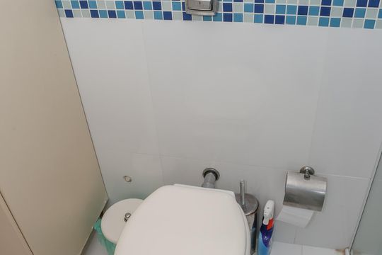 Banheiro da Suíte 1 de apartamento à venda com 4 quartos, 170m² em Perdizes, São Paulo