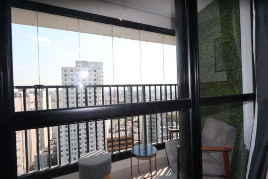 Varanda de kitnet/studio à venda com 1 quarto, 23m² em Centro Histórico de São Paulo, São Paulo