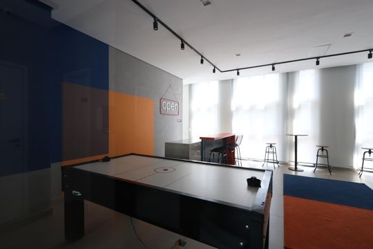 Área Comum - Sala de Jogos de kitnet/studio à venda com 1 quarto, 23m² em Centro Histórico de São Paulo, São Paulo