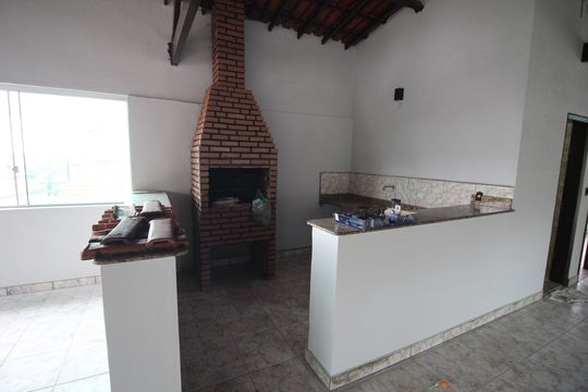 Área gourmet de casa à venda com 4 quartos, 450m² em Diamante, Belo Horizonte