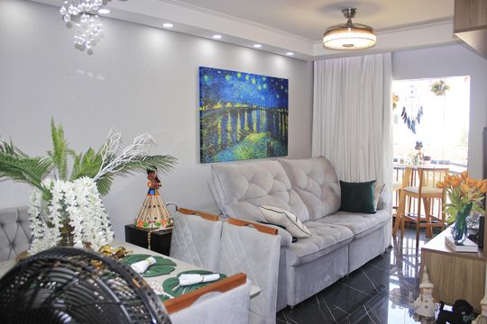 Sala de apartamento à venda com 2 quartos, 63m² em Vila Aprazivel, Guarulhos