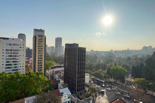 Vista da Varanda da Sala de apartamento à venda com 4 quartos, 160m² em Pinheiros, São Paulo