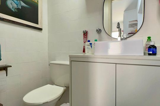 Banheiro da Suíte 2 de apartamento à venda com 4 quartos, 160m² em Pinheiros, São Paulo
