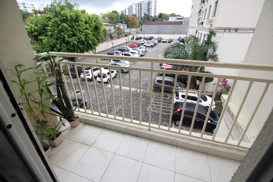 Varanda da Sala de apartamento à venda com 2 quartos, 51m² em Taquara, Rio de Janeiro
