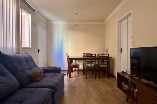 Sala de apartamento à venda com 3 quartos, 68m² em Castelo, Belo Horizonte