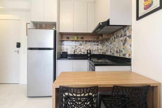 Cozinha  de apartamento para alugar com 1 quarto, 32m² em Tatuapé, São Paulo