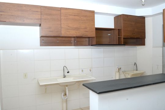 Cozinha - Armários de apartamento para alugar com 3 quartos, 71m² em Acaiaca, Belo Horizonte