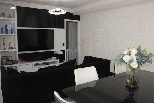 Sala de apartamento à venda com 4 quartos, 115m² em Vila Santo Antonio, Guarulhos